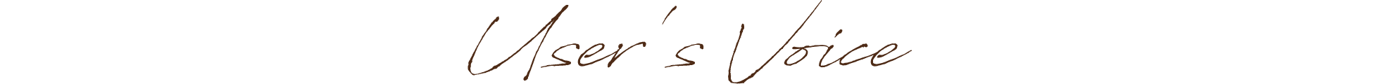 User's Voice